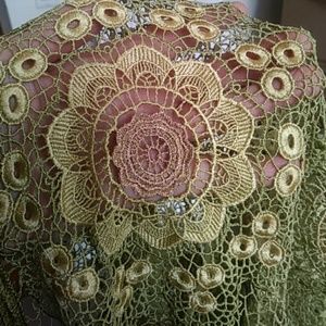 NICOLE MILLER COLLECTION LACE TOP, SML